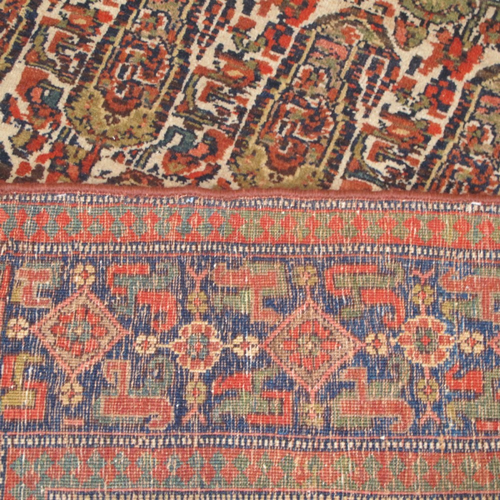 Antique Persian Village Rug with Repeating Botehs, 2.20m x 1.30m View IV