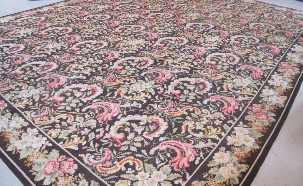 Very Large Bessarabian Kilim, early 20th century 5.10m x 4.05m View V