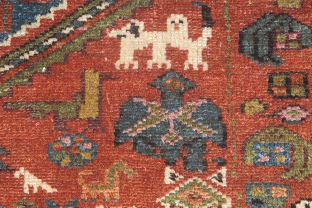 Antique Kurdish Rug, 1.82m x 1.14m (6ft x 3'10