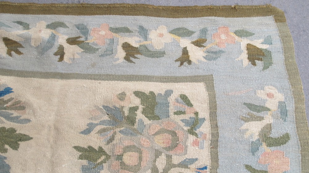 Pale and Decorative Kilim, Ukraine, 8'11