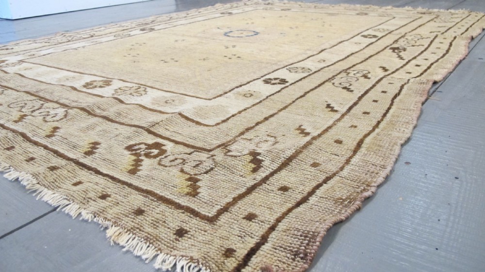 Fashionably Pale Antique Khotan Rug. East Turkestan, circa 1890, 1.95m x 1.43m View VII