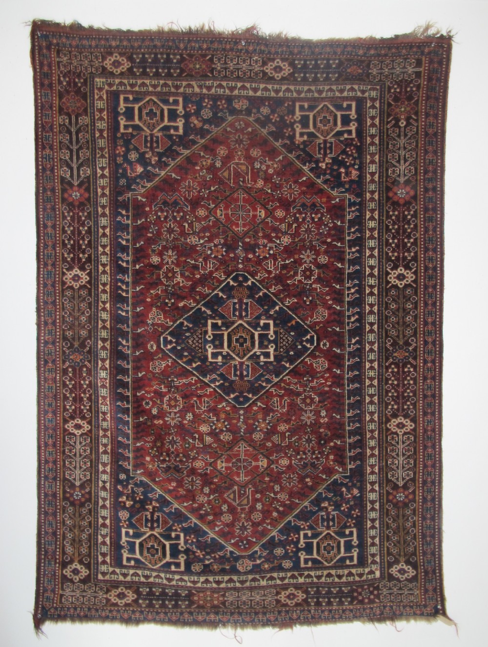 Fine Qashqai Rug, Persia, Circa 1900, 2.10m x 1.45m
