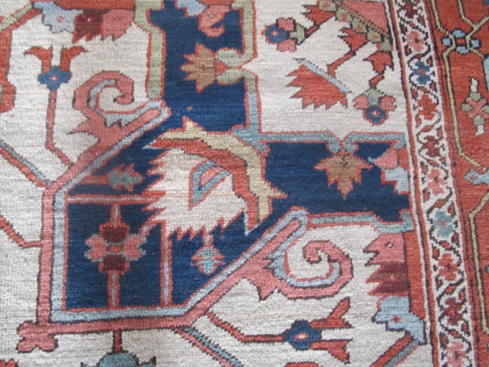 Exceptional Serapi Carpet, circa 1860, 3.80m x 2.98m (12ft 6 inches x 9ft 10 inches). View IV