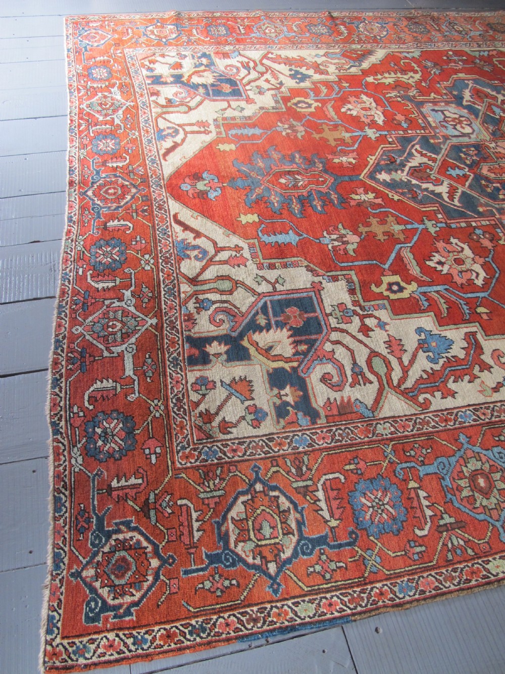 Exceptional Serapi Carpet, circa 1860, 3.80m x 2.98m (12ft 6 inches x 9ft 10 inches). View V