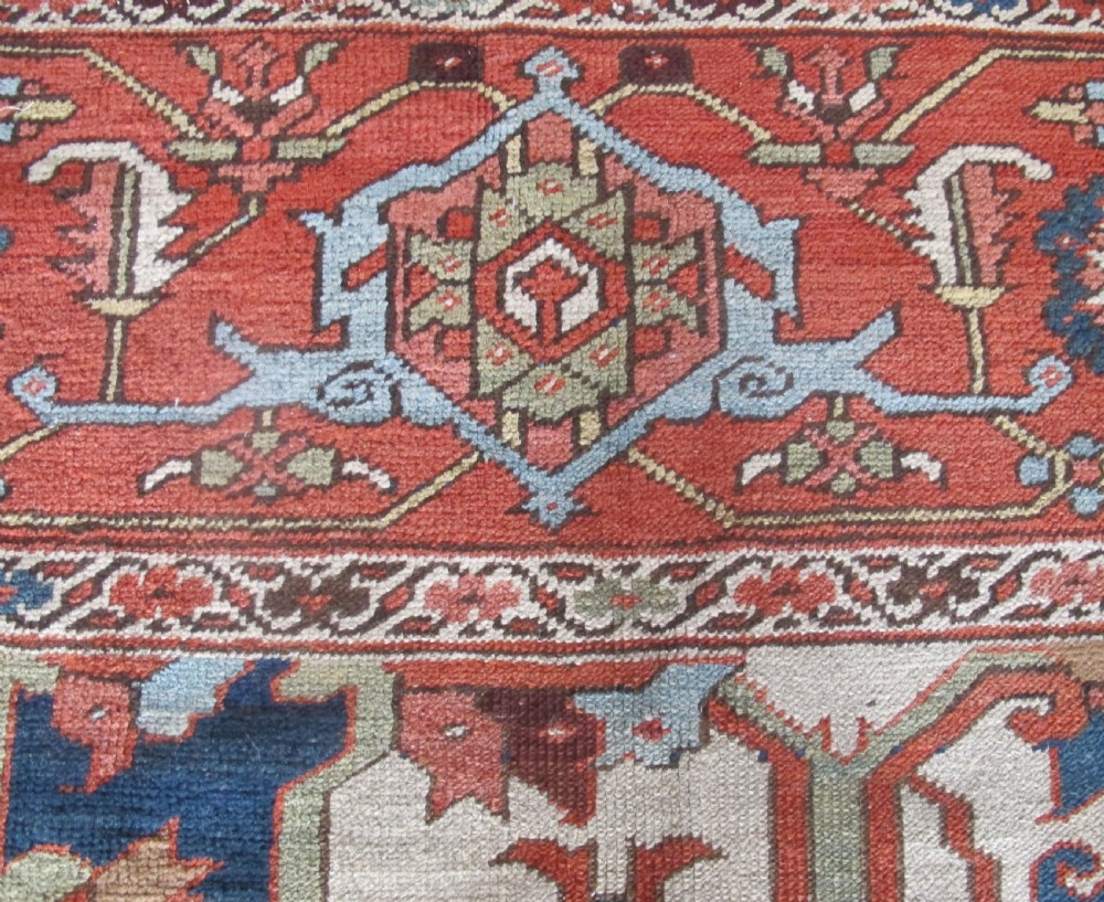 Exceptional Serapi Carpet, circa 1860, 3.80m x 2.98m (12ft 6 inches x 9ft 10 inches). View VI