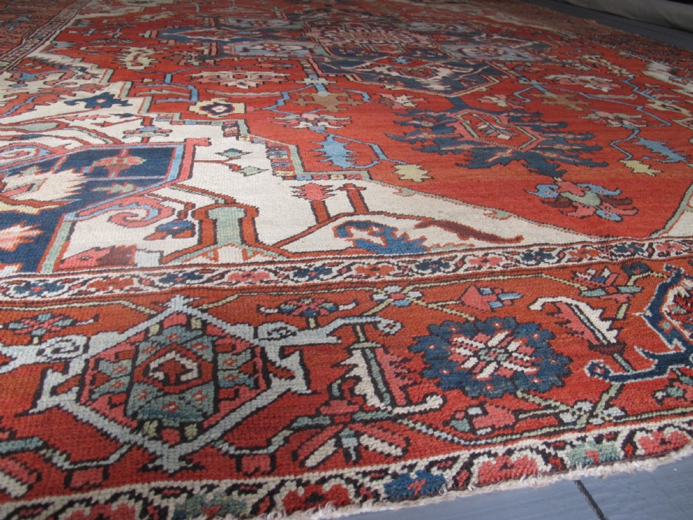 Exceptional Serapi Carpet, circa 1860, 3.80m x 2.98m (12ft 6 inches x 9ft 10 inches). View VII