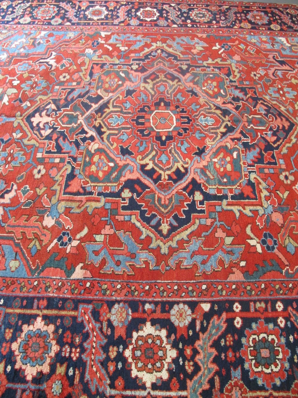 Antique North-West Persian Carpet, 3.95m x 2.66m, circa 1890. View VI