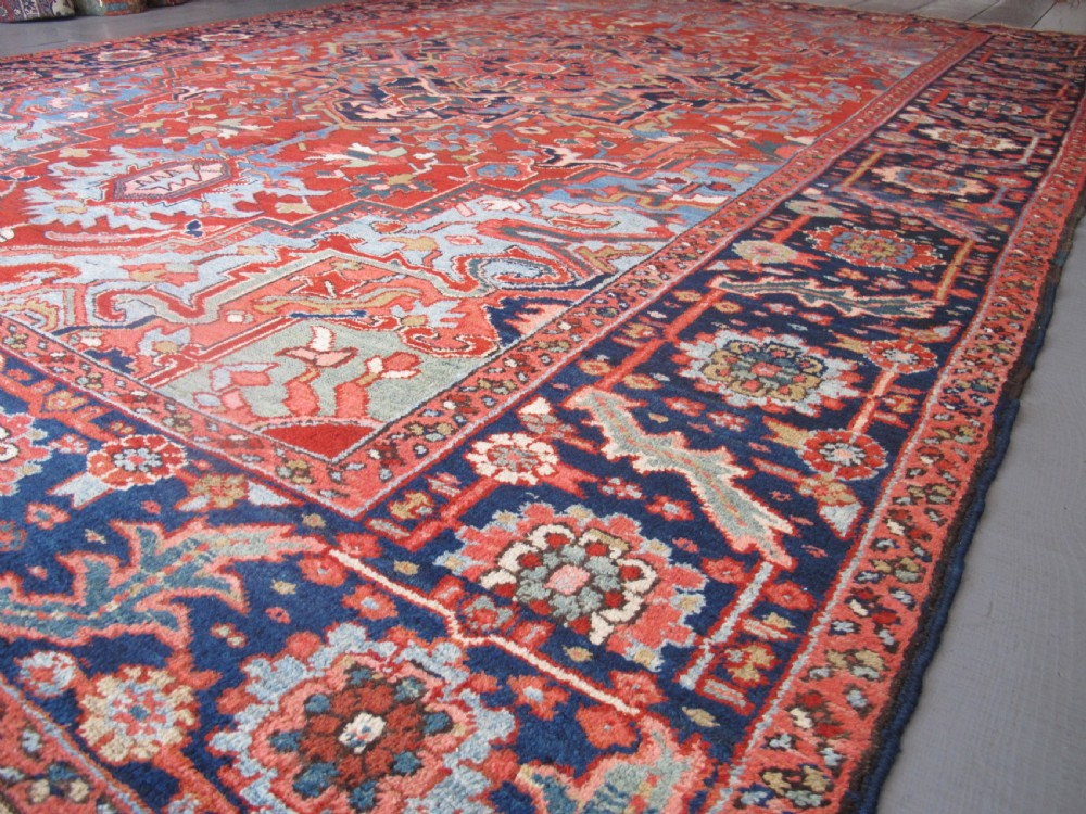 Antique North-West Persian Carpet, 3.95m x 2.66m, circa 1890. View VIII