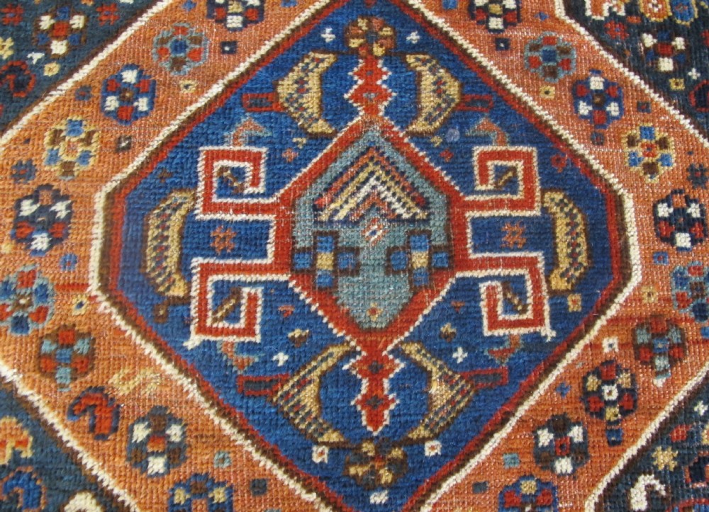 Cute Antique Persian Tribal Rug, 1.23m x 0.83m (4ft x 2'10 inches) View II