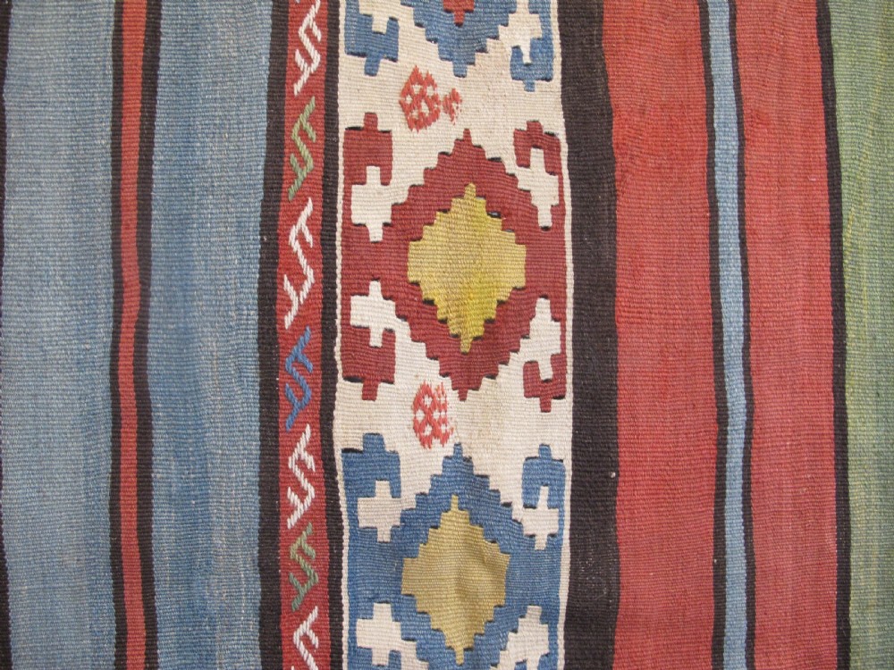 Dramatic Antique Persian Kilim, 3.32m x 1.74m (10' 11 inches x 5' 9 inches) View IV