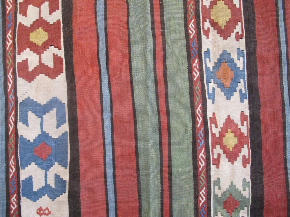 Dramatic Antique Persian Kilim, 3.32m x 1.74m (10' 11 inches x 5' 9 inches) View V