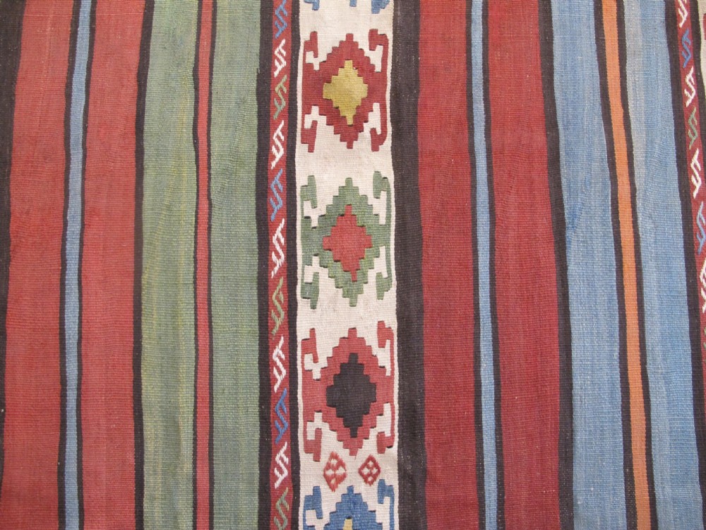 Dramatic Antique Persian Kilim, 3.32m x 1.74m (10' 11 inches x 5' 9 inches) View VII