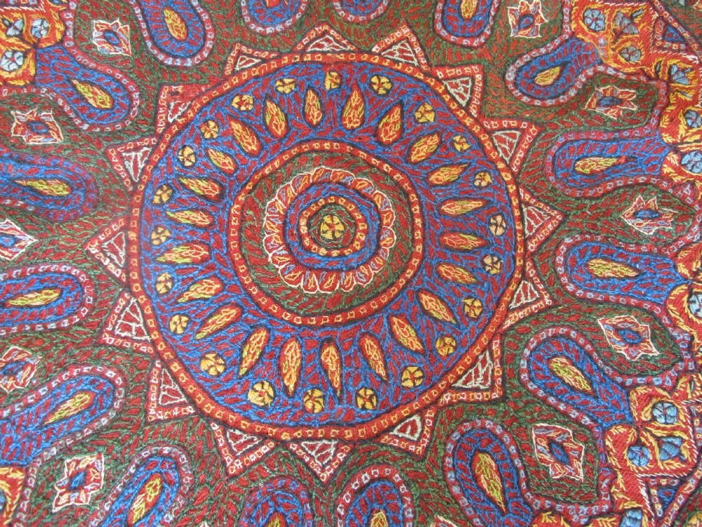 Antique Persian Embroidery, 88cm x 87cm View III