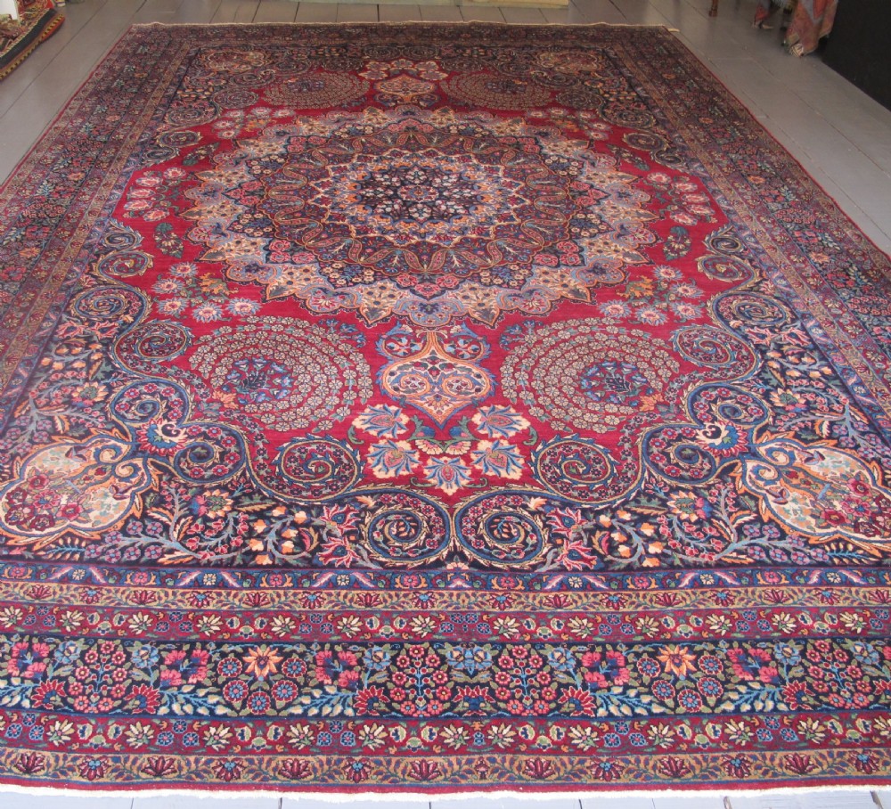 Sumptuous Persian Yazd Carpet, Circa 1910, 4.65m x 3.20m (15'3