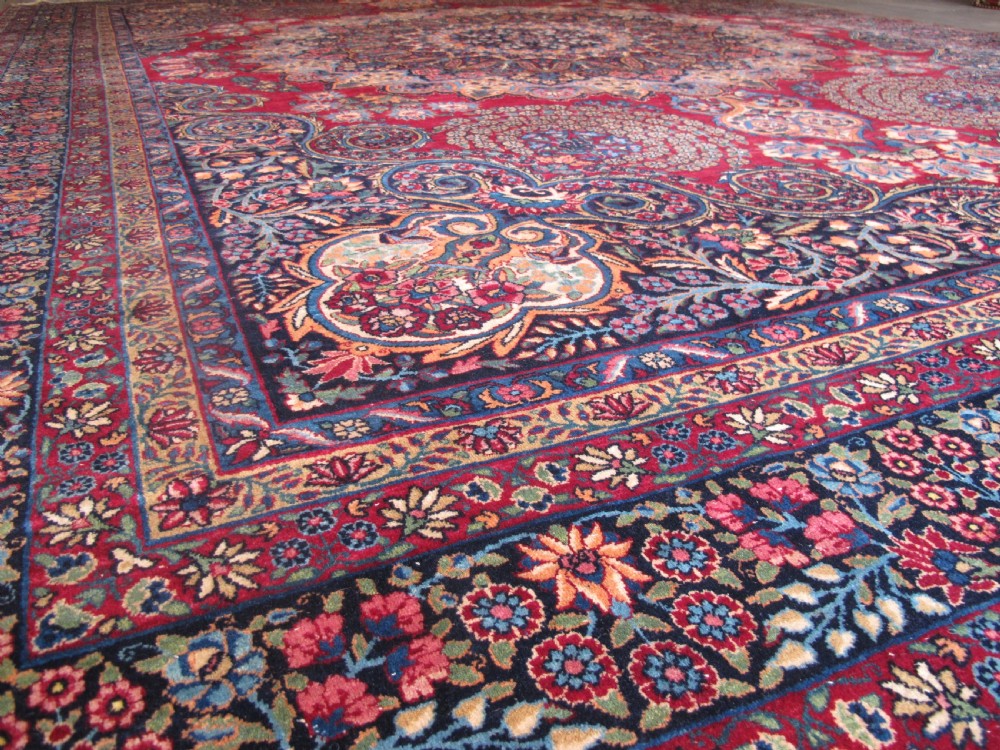 Sumptuous Persian Yazd Carpet, Circa 1910, 4.65m x 3.20m (15'3