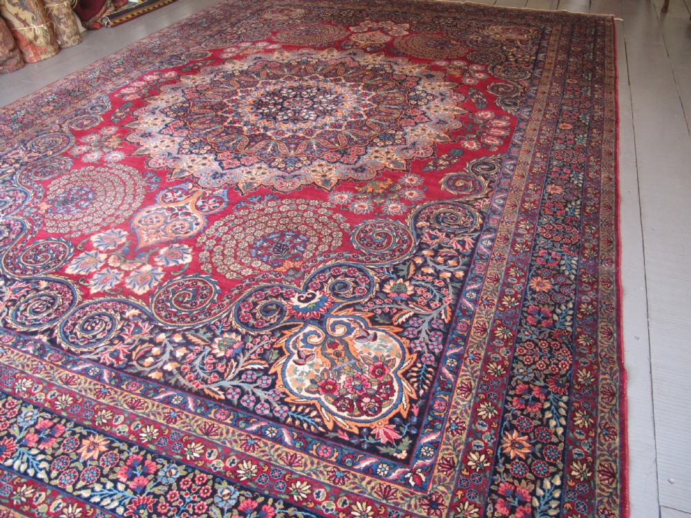 Sumptuous Persian Yazd Carpet, Circa 1910, 4.65m x 3.20m (15'3