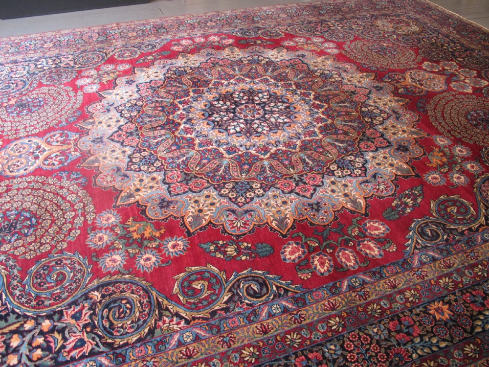 Sumptuous Persian Yazd Carpet, Circa 1910, 4.65m x 3.20m (15'3