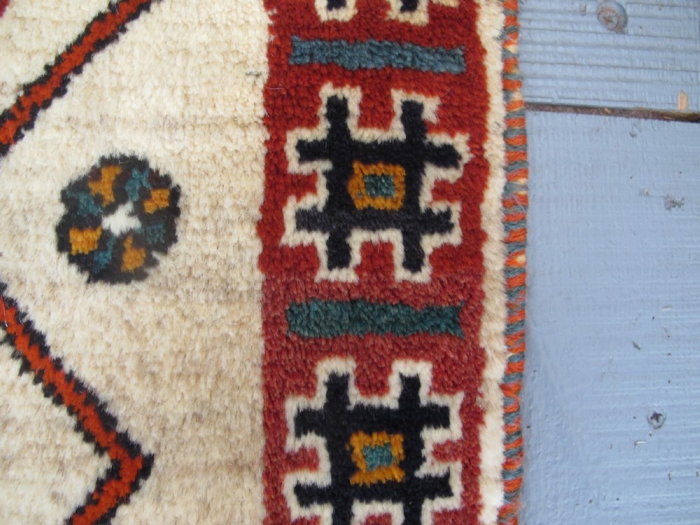 Charming Persian Tribal Gabbeh Rug, Circa 1920, 2.15m x 1.26m View III