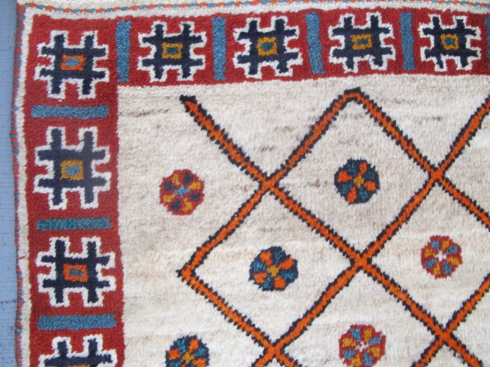 Charming Persian Tribal Gabbeh Rug, Circa 1920, 2.15m x 1.26m View VII
