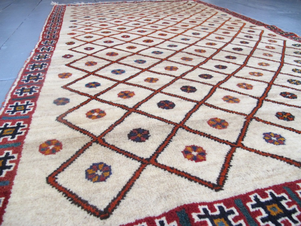 Charming Persian Tribal Gabbeh Rug, Circa 1920, 2.15m x 1.26m View VIII