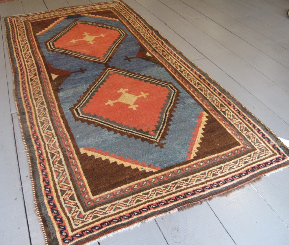 Minimalist Persian Gabbeh Rug, Circa 1910, 2.59m x 1.31m View II