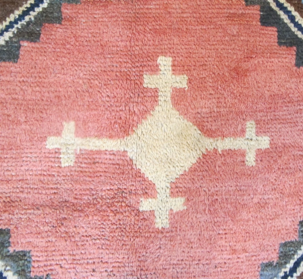 Minimalist Persian Gabbeh Rug, Circa 1910, 2.59m x 1.31m View V