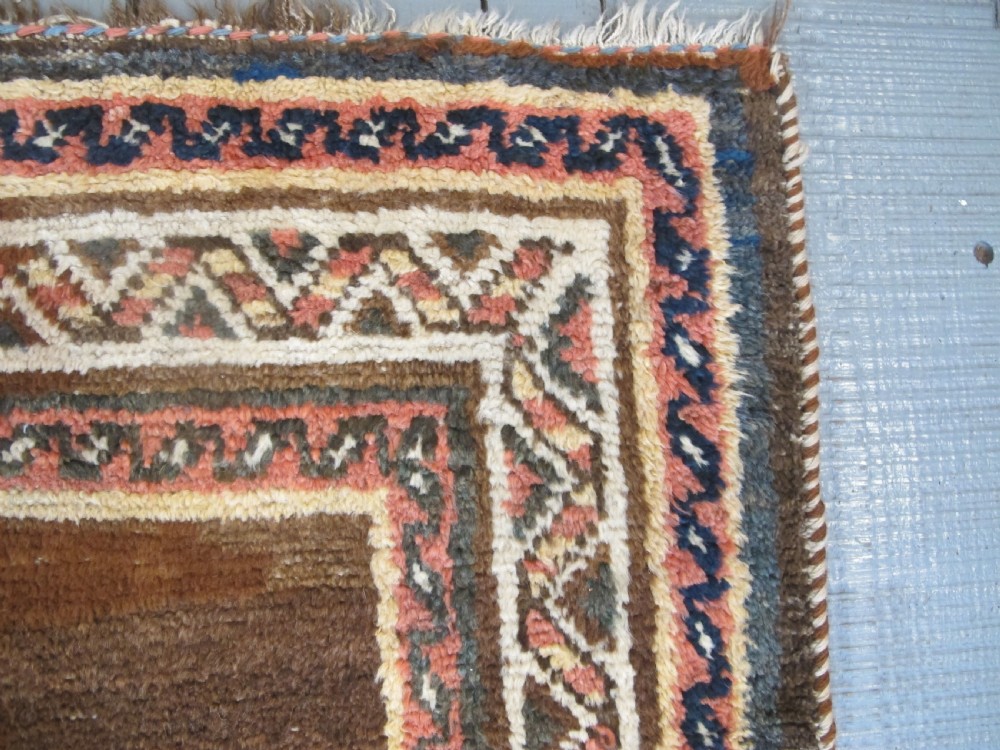 Minimalist Persian Gabbeh Rug, Circa 1910, 2.59m x 1.31m View VII