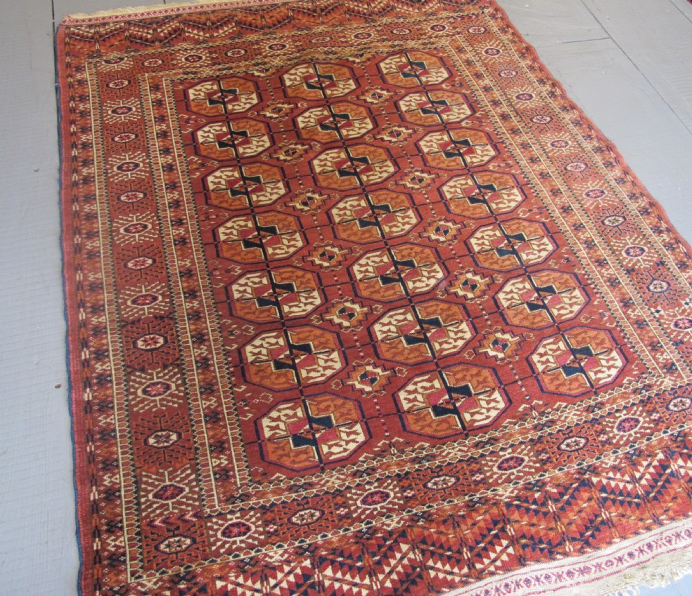 Charming Tekke Wedding Rug, Circa 1880, 1.28m x 1.08m (4' 2