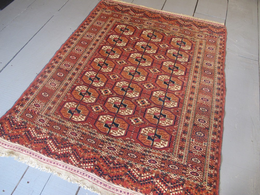 Charming Tekke Wedding Rug, Circa 1880, 1.28m x 1.08m (4' 2