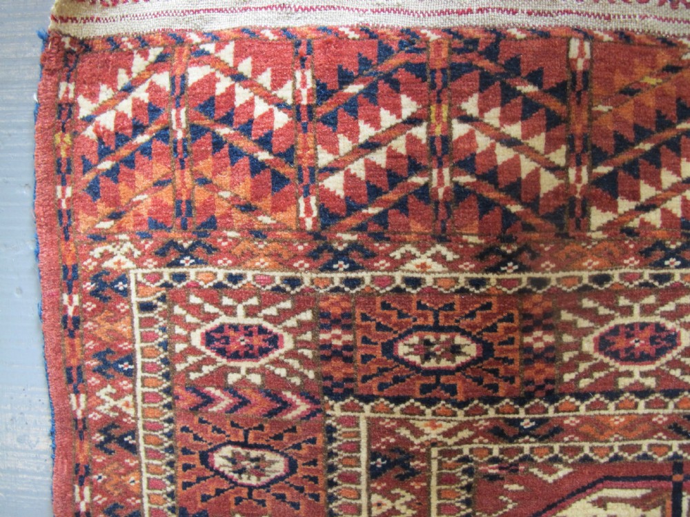 Charming Tekke Wedding Rug, Circa 1880, 1.28m x 1.08m (4' 2
