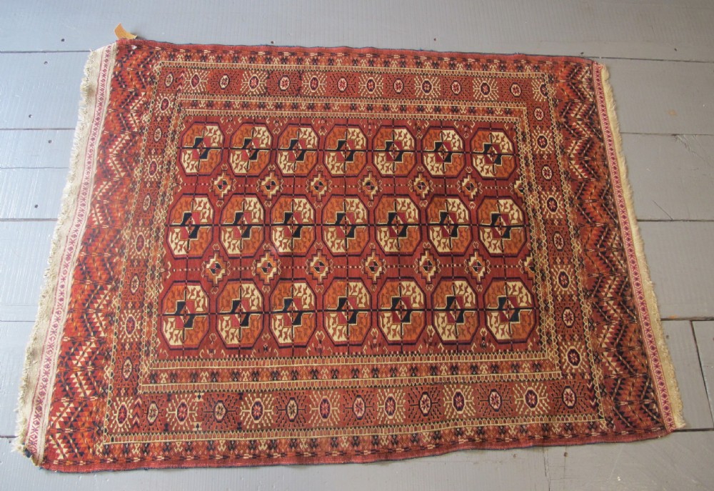 Charming Tekke Wedding Rug, Circa 1880, 1.28m x 1.08m (4' 2