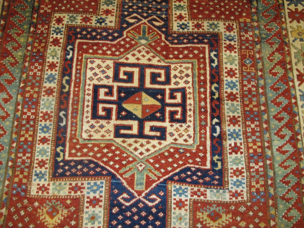 'Snowflake' Kazak Rug, West Caucasus, 19th century, 2.10m x 1.59m View IV