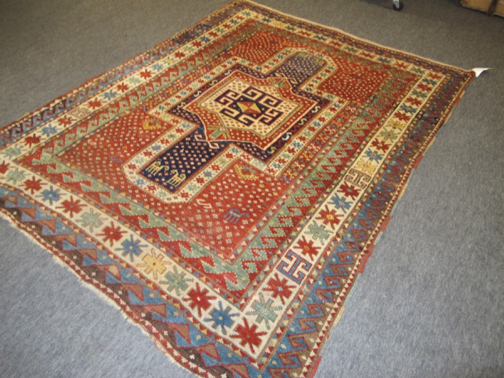 'Snowflake' Kazak Rug, West Caucasus, 19th century, 2.10m x 1.59m View VII