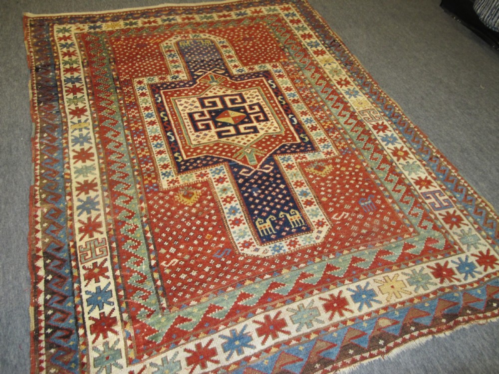 'Snowflake' Kazak Rug, West Caucasus, 19th century, 2.10m x 1.59m View VIII