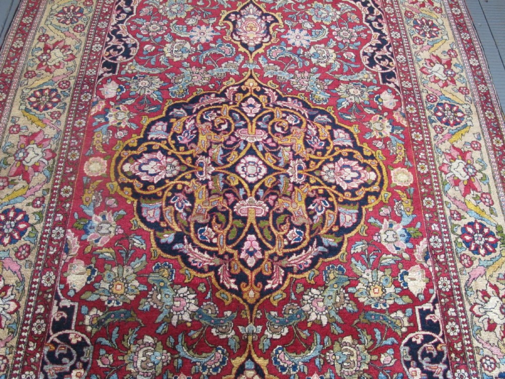 Fine Antique Isfahan Rug, 2.12m x 1.42, Central Persia, Circa 1890 View III