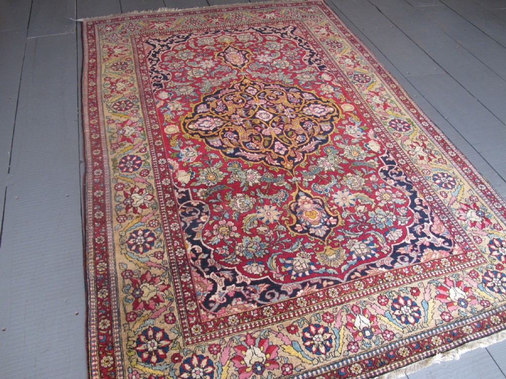 Fine Antique Isfahan Rug, 2.12m x 1.42, Central Persia, Circa 1890 View VI