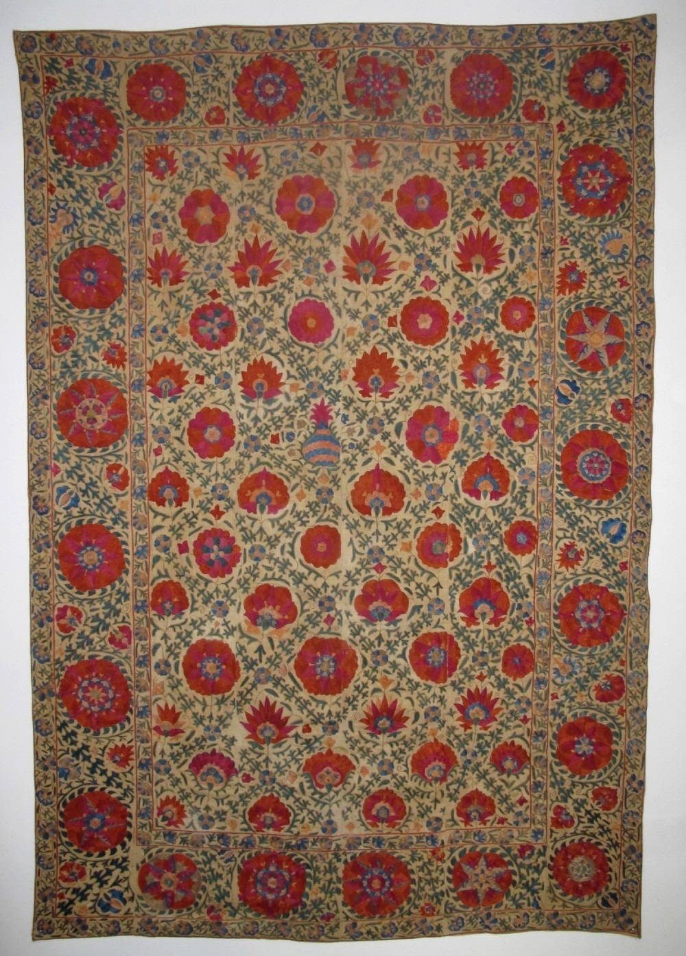 Very Fine Bokhara Suzani, Circa 1850, 2.41m x 1.65m