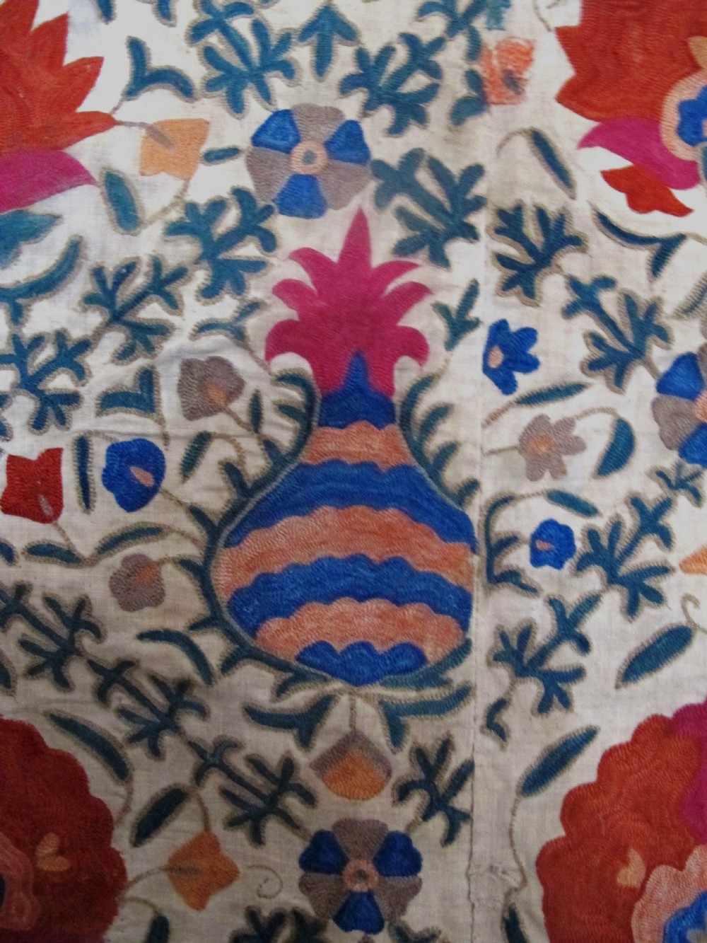 Very Fine Bokhara Suzani, Circa 1850, 2.41m x 1.65m View III