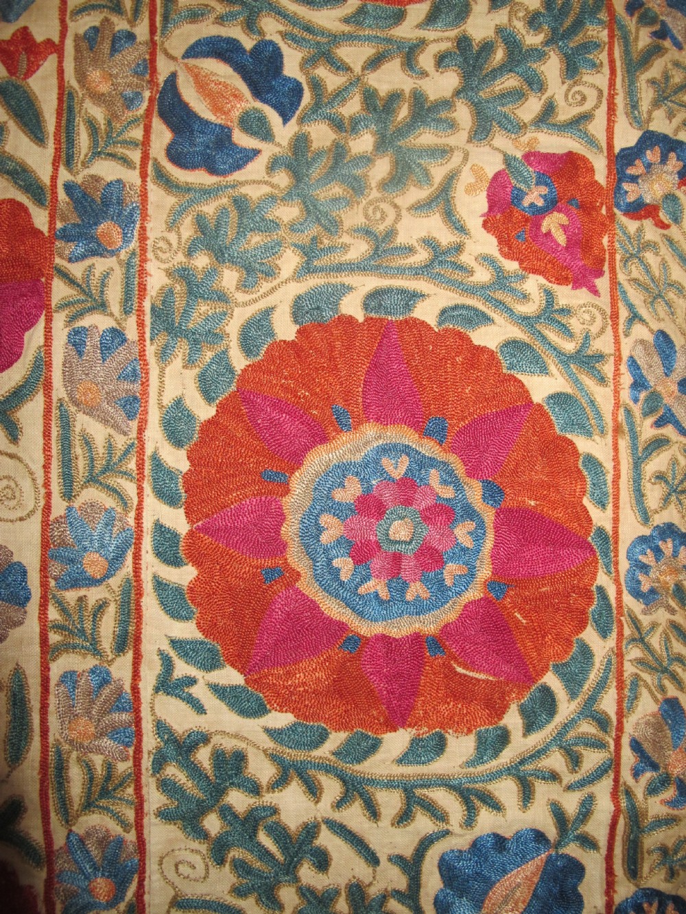 Very Fine Bokhara Suzani, Circa 1850, 2.41m x 1.65m View IV