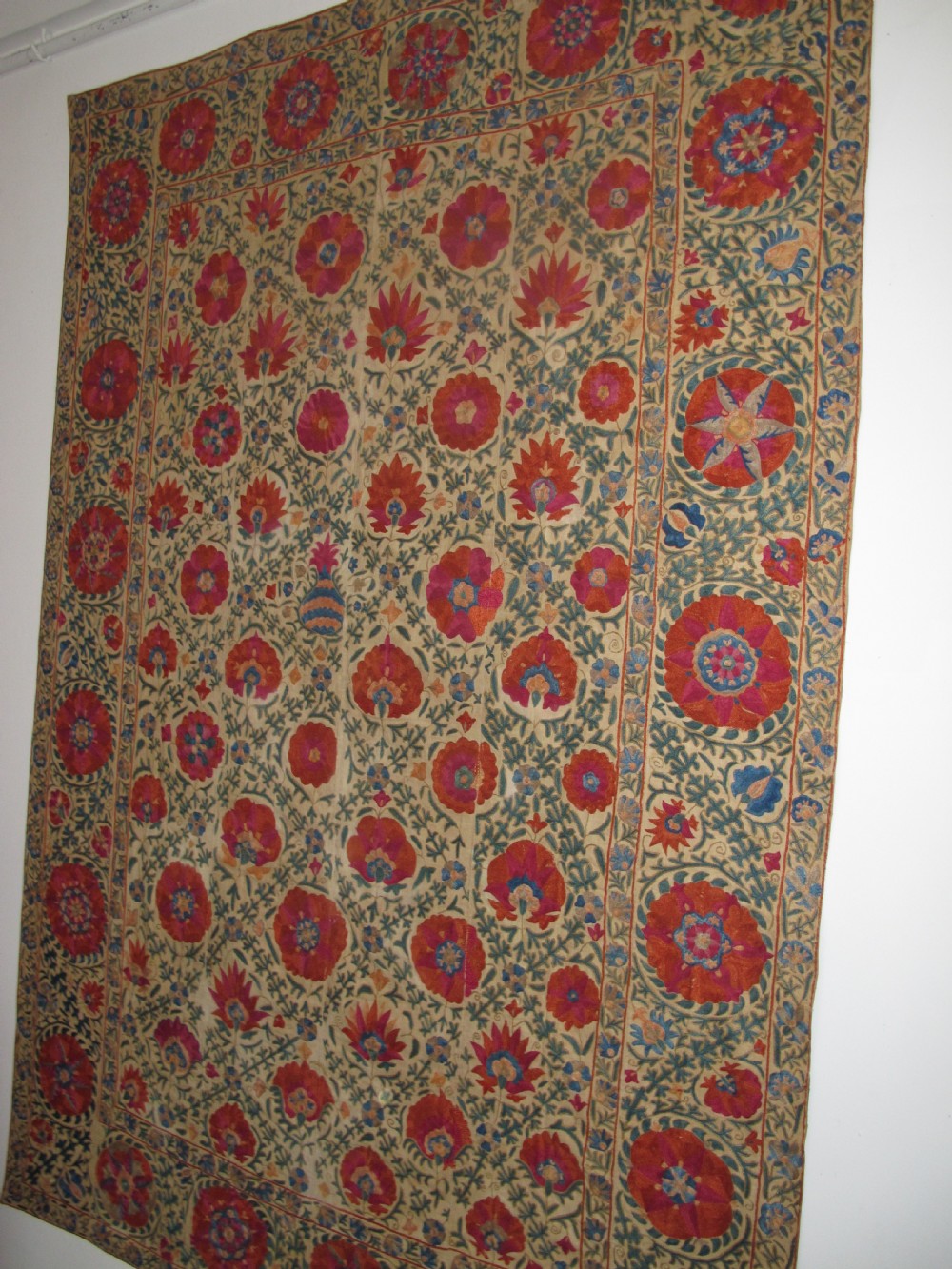 Very Fine Bokhara Suzani, Circa 1850, 2.41m x 1.65m View V
