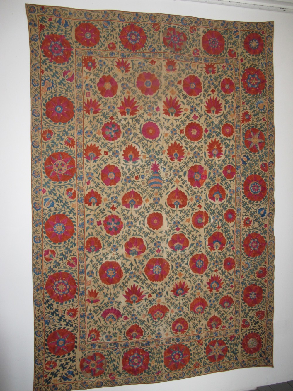 Very Fine Bokhara Suzani, Circa 1850, 2.41m x 1.65m View VI