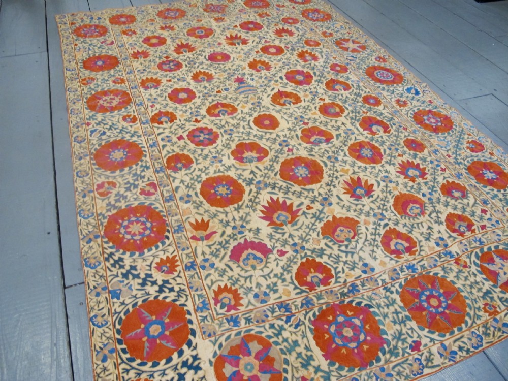 Very Fine Bokhara Suzani, Circa 1850, 2.41m x 1.65m View VII