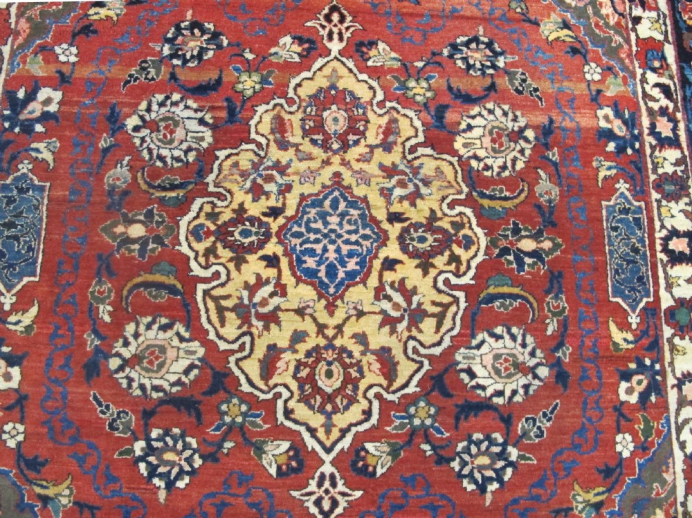 Fine Antique Central Persian Rug, 2.12m x 1.35m View II