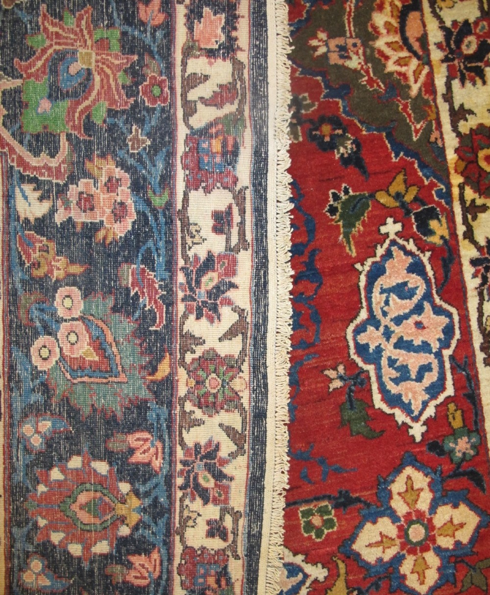 Fine Antique Central Persian Rug, 2.12m x 1.35m View V