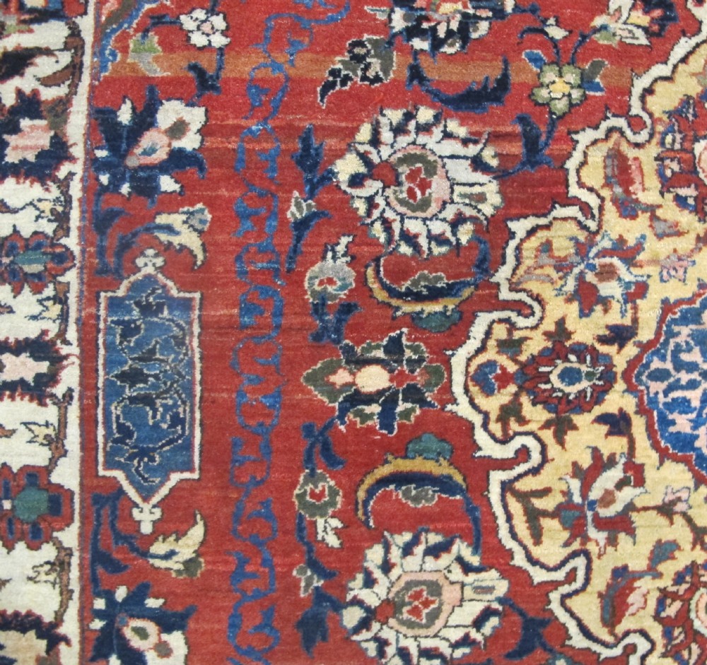 Fine Antique Central Persian Rug, 2.12m x 1.35m View VI