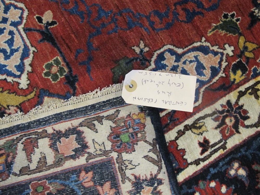 Fine Antique Central Persian Rug, 2.12m x 1.35m View VII
