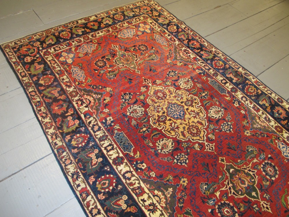 Fine Antique Central Persian Rug, 2.12m x 1.35m View IX