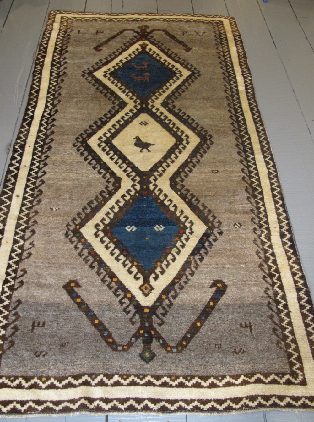 Persian Gabbeh Rug, Circa 1930, 2.40m x 1.23m