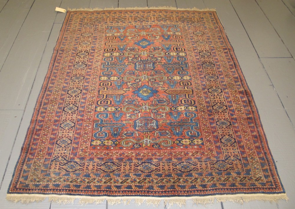 Pretty Antique Caucasian Rug, 1.55m x 1.28m