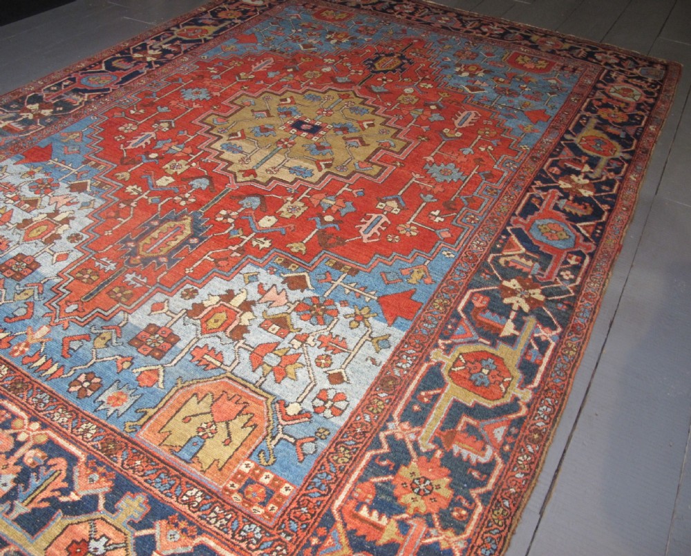 Very Attractive Heriz Carpet, 3.38m x 2.46m, Circa 1890 View III